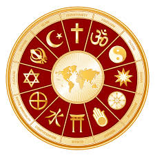 Different religious symbols